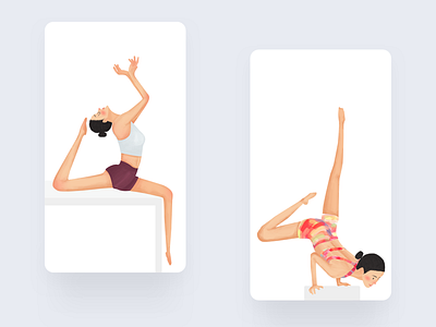 Yoga3 animation design illustration