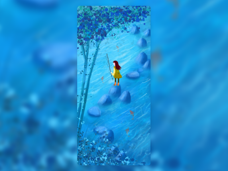 go fishing illustration