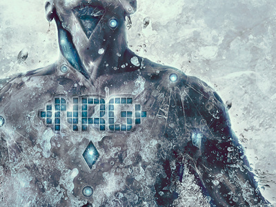 NRG 3d album cover artwork energy futuristic fx machinery music sci fi texture water