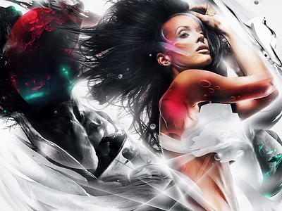 Glass Soul 3d 4k beauty collage fantasy fashion graphic design manipulation photoshop wallpaper