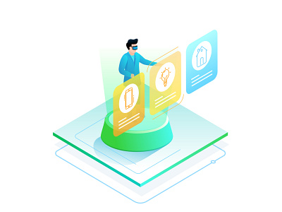 Isometric Illustrations for Fastcash