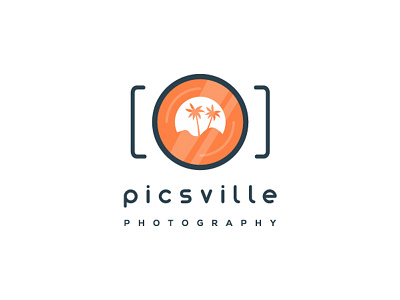 PicsVille Identity camera logo creative logo logo design minimal logo modern logo photography concept photography logo professional logo design