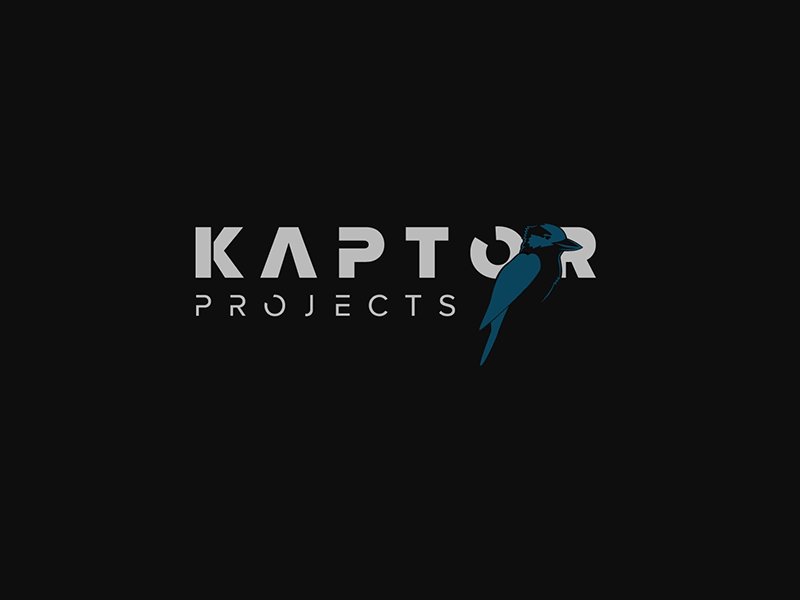 Logo Animation | Kaptor animated animation bird flying gif logo logo animation logo type motion graphics moving professional symbol