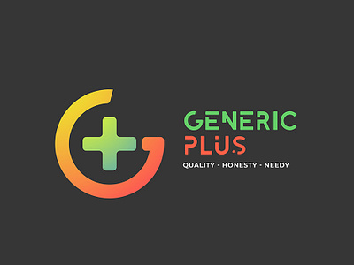 Logo concept 2 | Generic Plus colorful creative g generic gradiant health logo logo design medical medicine minimal pharam plus professional symbol typography