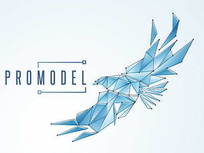 Promodel Logo Concept 4 architect bird civil disign eagel engineering geometory graphic design logo logo design minimal professional promodel triangle