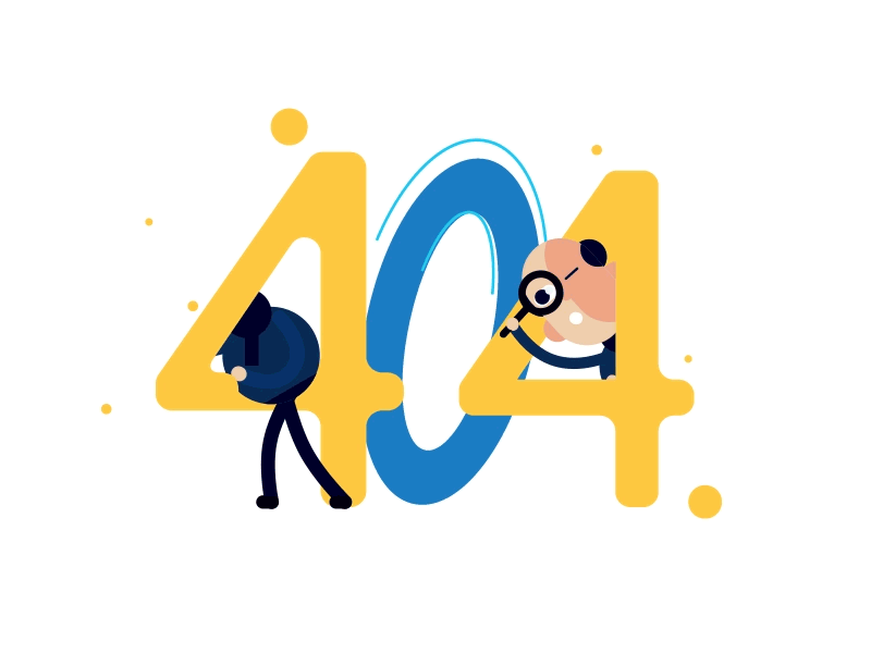 404 page - What a Story 2d animation 404 after effects animated creative error fun funny gif illustration page not found vector web design