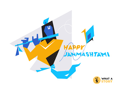 Happy Krishna Janamshtmi 2019 animation birthday birthday bash celebrations creative creative agency creative design festival graphic design hinduism krishna lord krishna multimedia