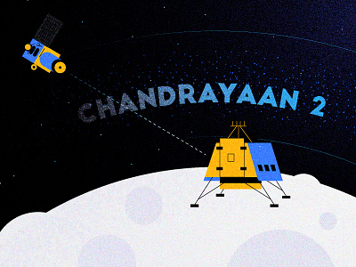 Chandrayaan-2 Mission To Moon (Illustration) by What a Story on Dribbble