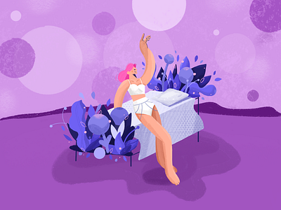 illustrations for lingerie store