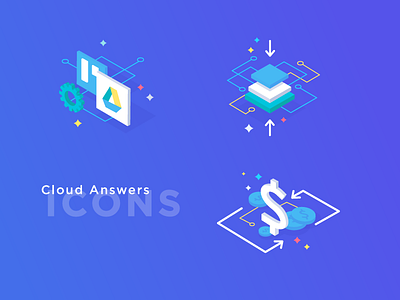 Cloud Answers Icons app design draw graphics icons illustration ios stadium ui user ux