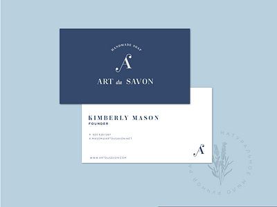 Business card brand branding business card clean design identity logo soap