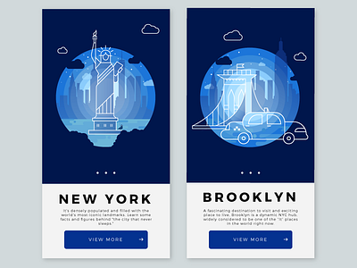 City illustration brooklyn city design gradient graphics icons illustration ios newyork ui user ux