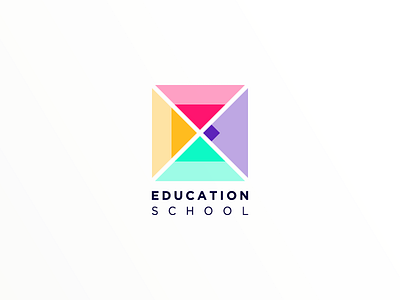 Logo for educational school brand branding identity logo mark minimaldesign symbol wordmark
