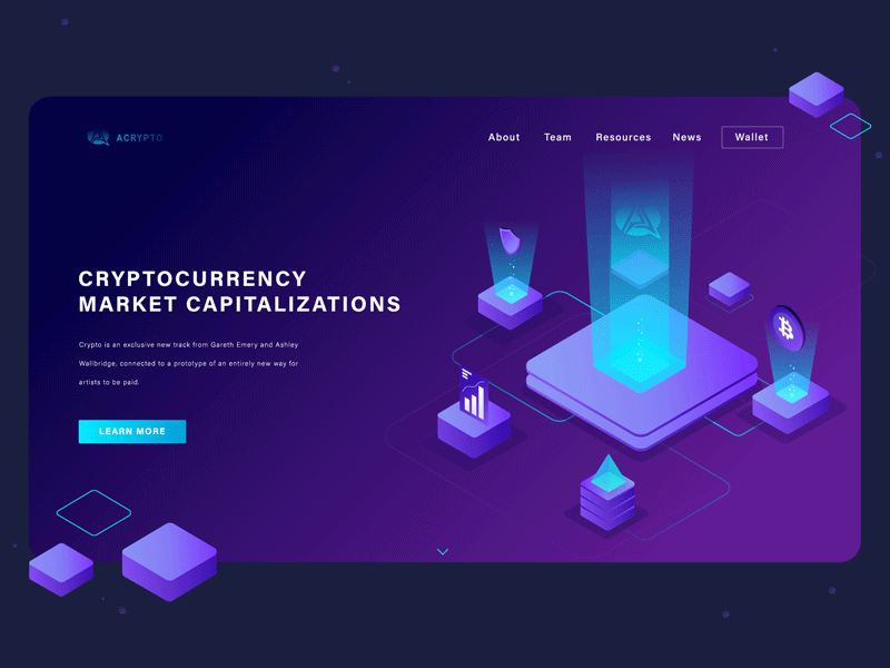 Illustration for cryptocurrency by Daria on Dribbble