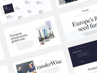 Europe’s seed fund branding ui visual identity web design