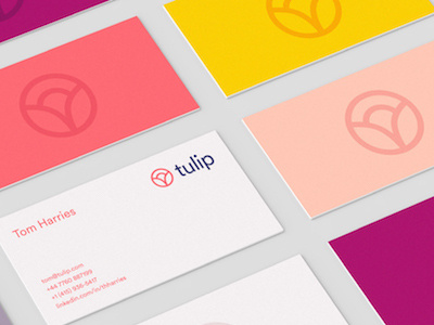 Tulip brand branding colour digital identity illustration logo ui