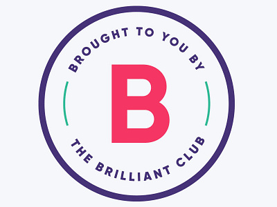 The Brilliant Club brand branding colour identity logo