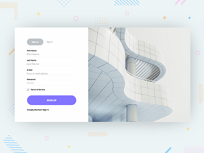 Sign-Up page design