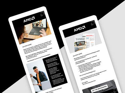AMD (Future Education) | Email Nurture design education graphic design newsletter
