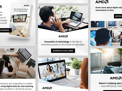 AMD (Future Education) | Ad Banners ad banners amd design education graphic design it technology