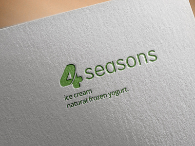 Ice cream branding logo