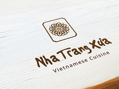 Vietnamese restaurant logo (80s style) branding logo