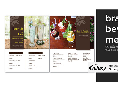 4season demo menu coffee branding design