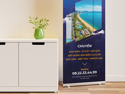 real estate introducing standee 1 branding illustration real estate