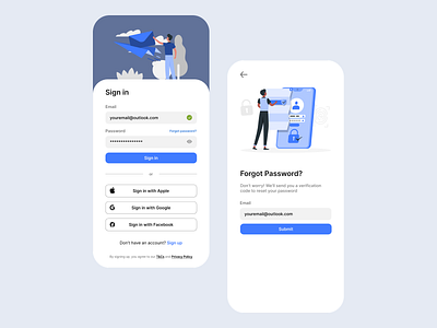 Log In Page (Daily UI 001) app design graphic design ui