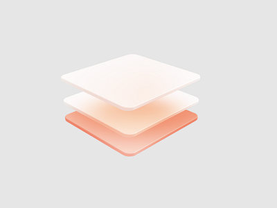 Gradient Layers 3d design illustration