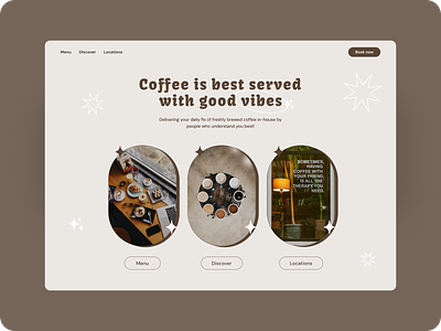 Local Cafe Website Design branding design ui