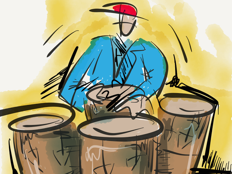 Conga Player, autor Abdiel Flores saidil DribbbleConga Player, autor Abdiel Flores saidil Dribbble  