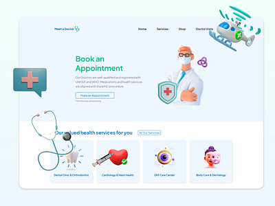 👨‍⚕️🩺 Doctor Appointment - Website / Landing Page