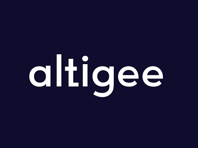 Altigee Logo animation design graphic design happy logo typography