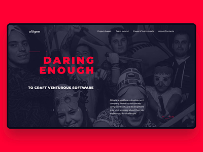 Altigee Website animation branding design graphic design happy typography webdesign