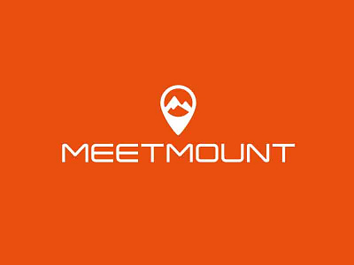 Meetmount brand identity logo meeting mountain