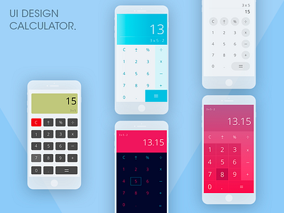 Calculators UI design calculator schetch ui