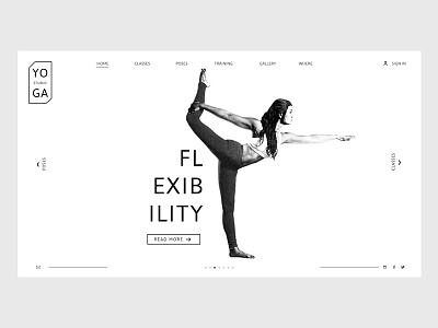 Yoga Site design sitedesign ui uidesign website yoga
