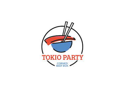 Tokio restaurant concept logo