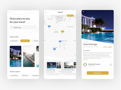 Travel Hotel App app design design destinations home app hotel app inspiration minimalist travel ui ui design ui ux ui ux design ux ux design