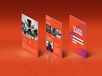 Ui & Ux Design for a movie app branding design graphic design illustration logo ui uiux ux vector