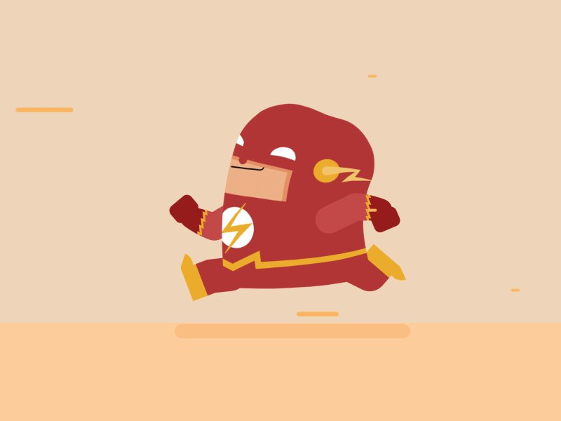 Flash! after after effects animation cartoon flash hero justice league motion