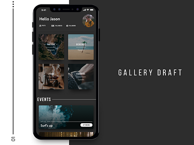 Gallery App events gallery profile tags