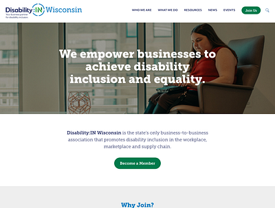 Disability:IN Wisconsin Website Redesign design wordpress