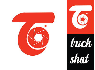 trick shot branding design logo photography t vector