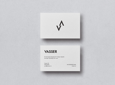 Logo and business card design for Vasser AS. branding design graphic design logo