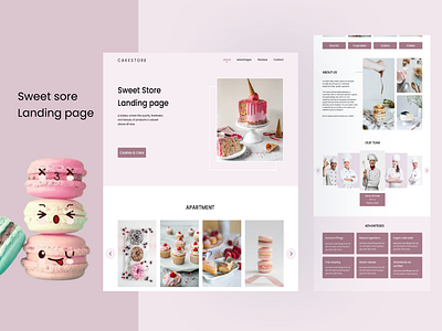 Sweet store landing page :) by Reem Alfarra on Dribbble