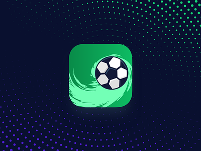 ⚽️ Soccer App Icon andrind football green icon app ios movement simple soccer