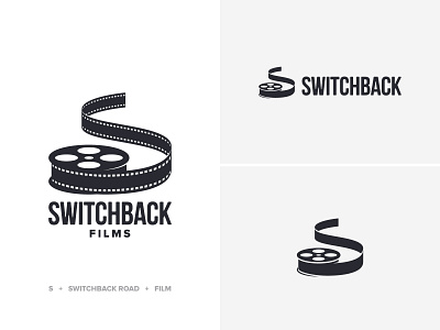 Switchback Logo film logo logo design production reel road switchback wordmark