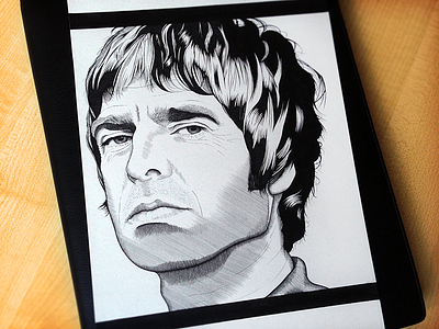 Noel Gallagher Drawing drawing etching hatch illustration ink noel gallagher pen pen and ink pen drawing pencil sketch